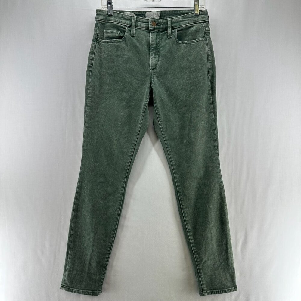Universal Thread Jeans Womens 4/27R High Rise Skinny Stretch Denim Washed Green